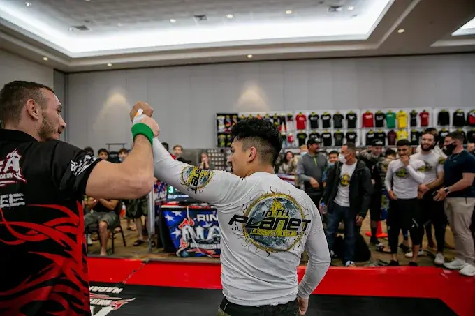 Competition day handshake